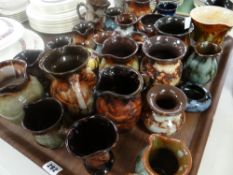 A large collection of later Ewenny pottery vessels