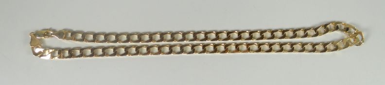 A 9ct yellow gold gent's chunky bracelet, marked 375, 54gms Please note: weights and measurements