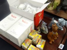 Collection of Wade cartoon character ceramics and assorted Whimsies, incl. Scooby Doo, Tom &