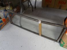 A vintage front car windscreen believed from a MGBT motor vehicle circa 1970s