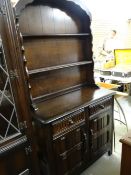A Priory linenfold Dutch-type dresser