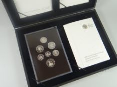 A cased Royal Mint silver proof coin collection