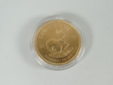 2017 1oz fine gold Krugerrand, 34grams