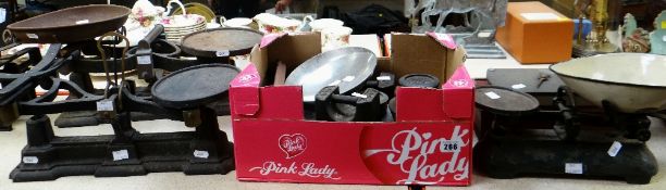 COLLECTION OF WEIGHING SCALES & WEIGHTS