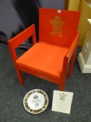 PRINCE OF WALES INVESTUTURE CHAIR an icon of design being the 1969 Prince of Wales Investiture chair