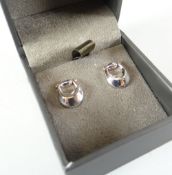 A PAIR OF CLOGAU EARRINGS Wales Polo design (boxed) (RRP £119)
