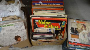 PARCEL OF LP RECORDS AND SINGLES mainly classical and easy-listening