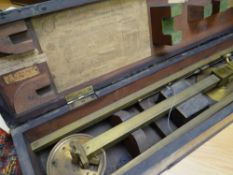 A BRASS WALLACE-TYPE EIDOGRAPH PANTOGRAPH in conforming wooden case, marked 'Adie & Son, Edinburgh'