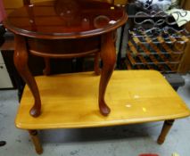 TWO MODERN COFFEE TABLES