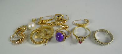 PARCEL OF ASSORTED GOLD JEWELLERY