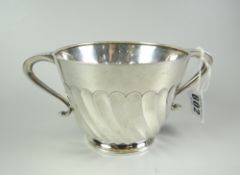 SILVER late-Victorian twin-handled sucrier of spiral fluted form, London 1897, 6 troy oz