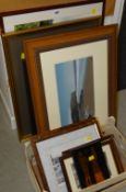PARCEL OF FRAMED PRINTS, PICTURES including Howard Steed Mewslade Bay etc.