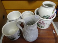 PORTMEIRION BOTANIC GARDEN PLANTERS, Portmeirion Parian ware jug