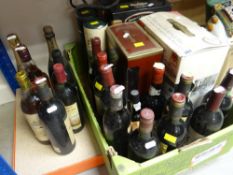 A COLLECTION OF VARIOUS BOTTLED SPIRITS & WINES