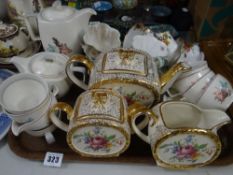 A PARCEL OF MIXED TEAWARE including Midwinter, Shelley, Royal Albert and Sadler