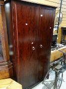 A STAG TWO-DOOR WARDROBE