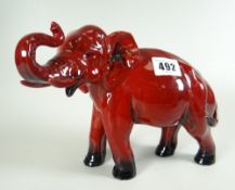 ROYAL DOULTON Flambé study of an elephant