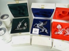 THREE BOXED SWAROVSKI ANNUAL EDITION MODELS being 1997, 'The Dragon', 1998 'The Pegasus' and 1996 '