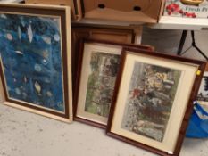 PARCEL OF FRAMED PICTURES AND PRINTS