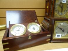 ELLIOT OF LONDON TABLE CLOCK for Garrard & Co of London, circa 1950s,14.5cms high