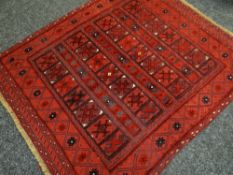 GAZAK RUG, 141 x 123cms