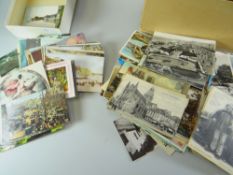 LARGE QUANTITY OF VINTAGE POSTCARDS organised into two sections but from the same family, the