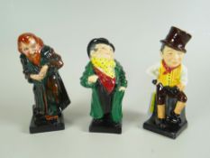 THREE ROYAL DOULTON CHARLES DICKENS FIGURES being Sam Weller, Tony Weller and Fagin