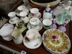PARCEL OF CHINA including Shelley & Coalport figures