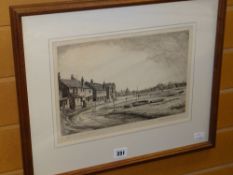 HAROLD THORNTON etching - entitled 'After the Storm Bosham', signed, 22 x 31cms