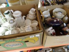 TWO BOXES OF MIXED CHINA MAINLY TEAWARE ETC
