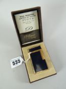 LIGHTER BY S J DUPONT of Paris, a Lacque de Chine rose gold-plated pocket lighter, 1970's, in