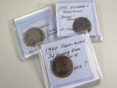 COINS including two error coins, a 1960 Cupro nickel threepenny, cupro nichel ETC