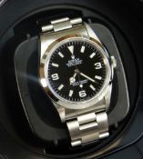 ROLEX EXPLORER I WRISTWATCH with oyster bracelet, model 14270, serial number T400563, circa 1995-96,