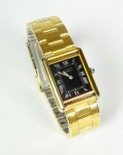CARTIER 'MUST DE' SILVER AND GOLD PLATED WRISTWATCH with aftermarket bracelet
