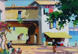 DOYLY JOHN (1906-1993) oil on canvas - entitled 'Cap Ferrat near Nice, French Riviera', 24 x 33.