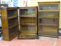 A TEN SECTION GROUP OF GLOBE WERNICKE BOOKCASES including a six part corner set and a four section