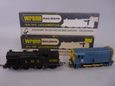 MODEL RAILWAY - Wrenn W2215 black LMS tank locomotive, boxed and a W2232 diesel electric BR blue
