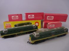 MODEL RAILWAY - Hornby Dublo 2234 deltic diesel - electric locomotive, two rail 'Crepello' (two, one