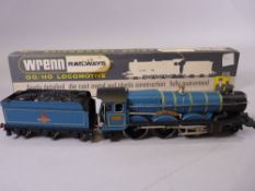 MODEL RAILWAY - Wrenn W2223 4-6-0 BR blue 'Windsor Castle', boxed with packing rings