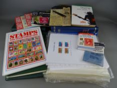 STAMPS - box of empty albums, catalogues, hinges etc