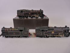 MODEL RAILWAY - Hornby Dublo two rail EDL 18 2-6-4 tank locomotive running no. 80054, with EDL 18