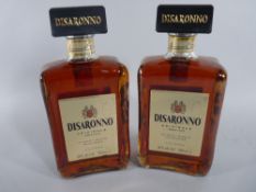 VINTAGE ALCOHOL - two bottles of Disaronno Italian liqueur, each 500ml