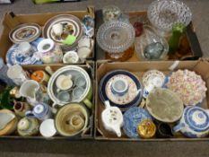 Royal Doulton character jug, a selection of Shelley and other vases and jugs and pottery tableware