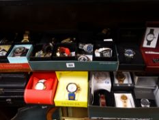 Approximately thirty modern mainly gent's fashion watches, in apparently as new condition with a