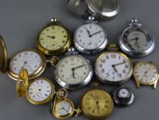 Collection of vintage pocket and fob watches etc