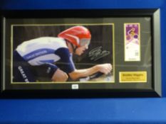 Bradley Wiggins, Gold Medallist, 2012 London Olympics limited edition no. 93/500, signed