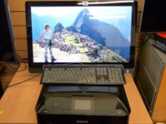 A Dell XPS i7 touchscreen PC and associated items E/T