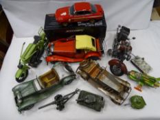 A parcel of Dinky diecast and similar vehicles etc