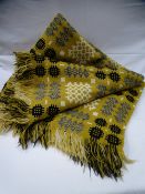 A vintage Welsh blanket, 220 x 186 cms approx