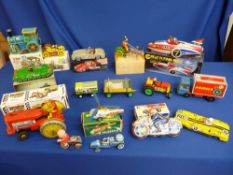 Good collection of vintage and later tinplate, clockwork and other toys, many boxed, Czech Republic,